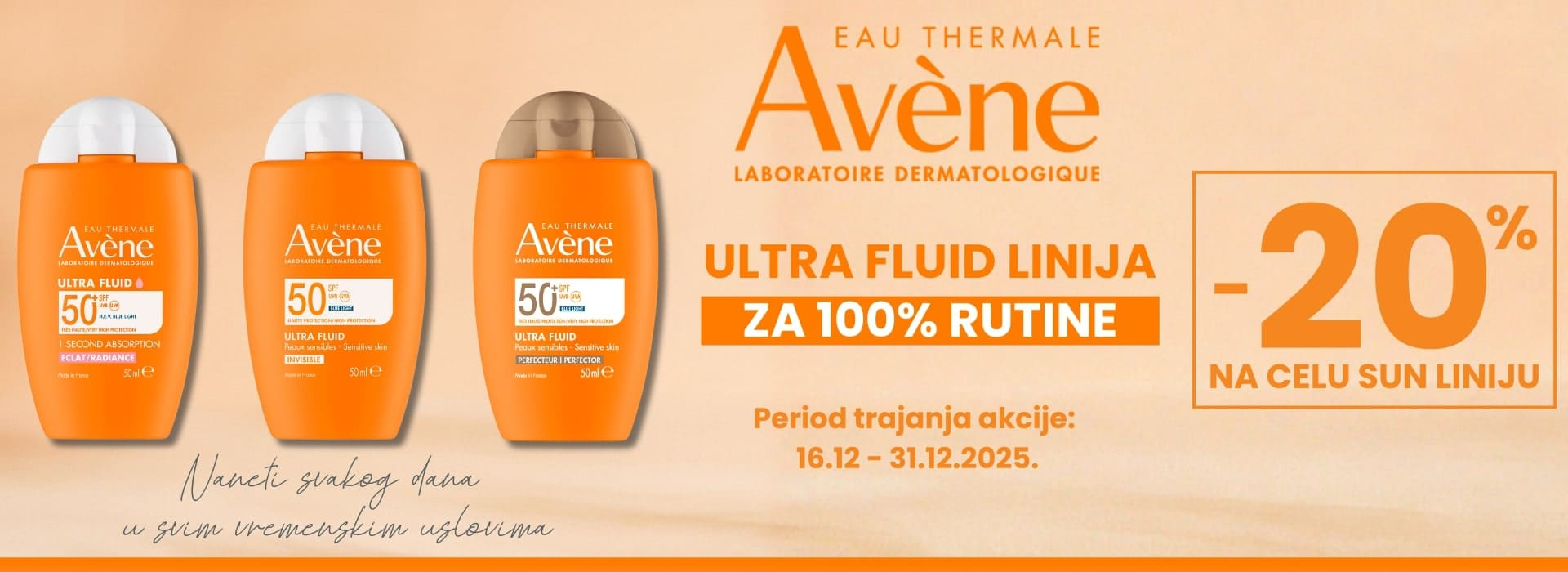 Avene sun 12/25